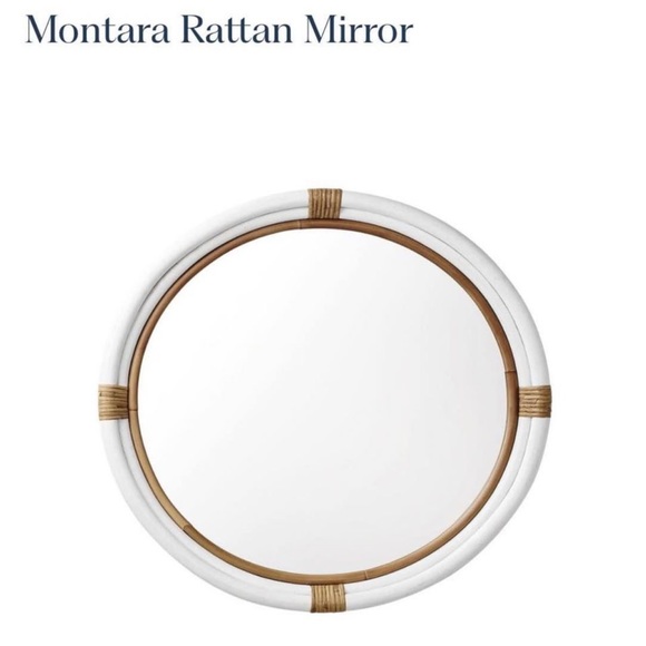 Serena & Lily Montara Rattan Mirror - 28.5" - Picture 1 of 4